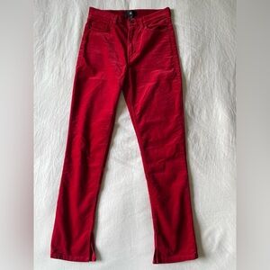 Banana Republic Red Velvet Slim Pants